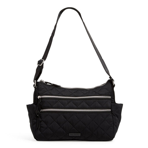 Vera Bradley : Triple Zip Shoulder Bag in Black - Vera Bradley : Triple Zip Shoulder Bag in Black