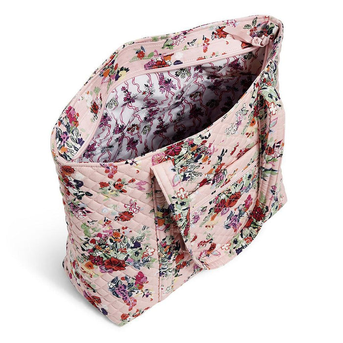Vera Bradley : Vera Tote Bag in Hope Blooms Pink -