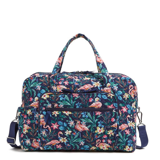Vera Bradley : Weekender Travel Bag in Flamingo Garden - Vera Bradley : Weekender Travel Bag in Flamingo Garden