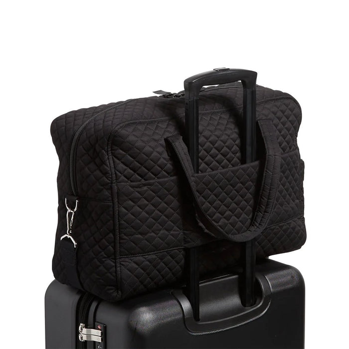Vera Bradley : Weekender Travel Bag in Recycled Cotton Black - Vera Bradley : Weekender Travel Bag in Recycled Cotton Black