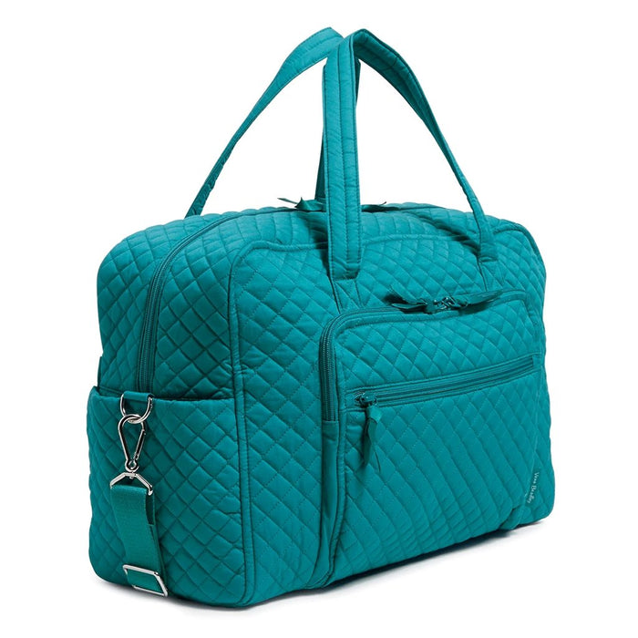 Vera Bradley : Weekender Travel Bag in Recycled Cotton Forever Green - Vera Bradley : Weekender Travel Bag in Recycled Cotton Forever Green