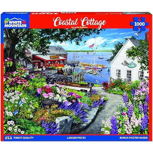 White Mountain : Coastal Cottage - 1000 Piece Jigsaw Puzzle - White Mountain : Coastal Cottage - 1000 Piece Jigsaw Puzzle