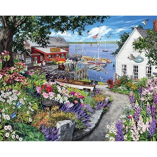 White Mountain : Coastal Cottage - 1000 Piece Jigsaw Puzzle - White Mountain : Coastal Cottage - 1000 Piece Jigsaw Puzzle