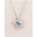 Wild Pearle : Jeweled Starfish Necklace - Wild Pearle : Jeweled Starfish Necklace