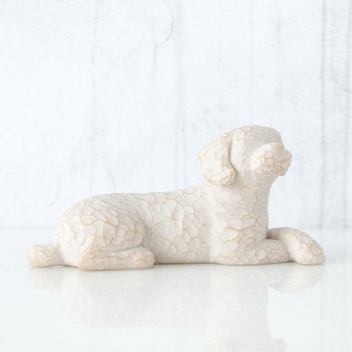 Willow Tree : Love My Dog (Small, Lying Down) Figurine -