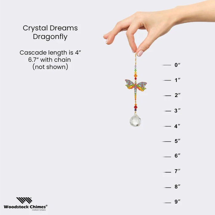 Woodstock Chimes : Crystal Dreams - Dragonfly - Woodstock Chimes : Crystal Dreams - Dragonfly