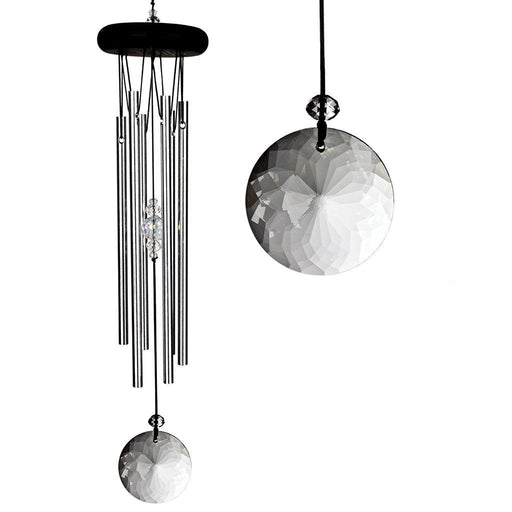 Woodstock Chimes : Crystal Meditation Wind Chime - Silver -
