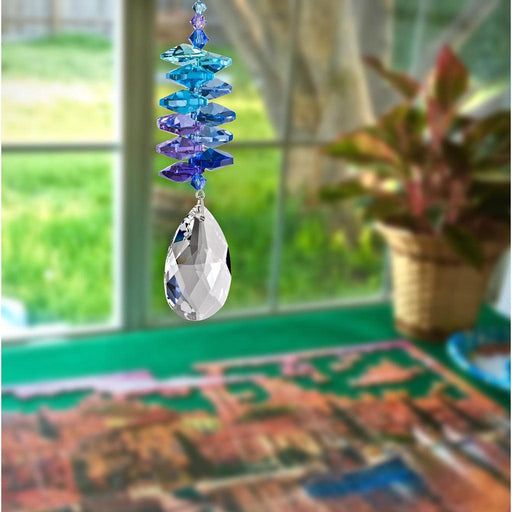 Woodstock Chimes : Crystal Moonlight Cascade Suncatcher - Almond - sold out -