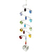 Woodstock Chimes : Crystal Spiral Suncatcher with Rainbow Hearts -