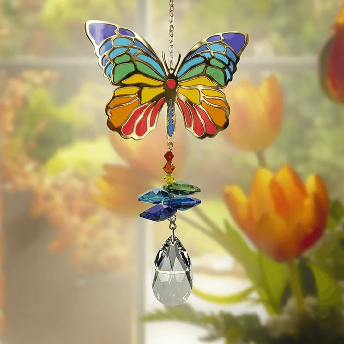Woodstock Chimes : Crystal Wonders - Butterfly -