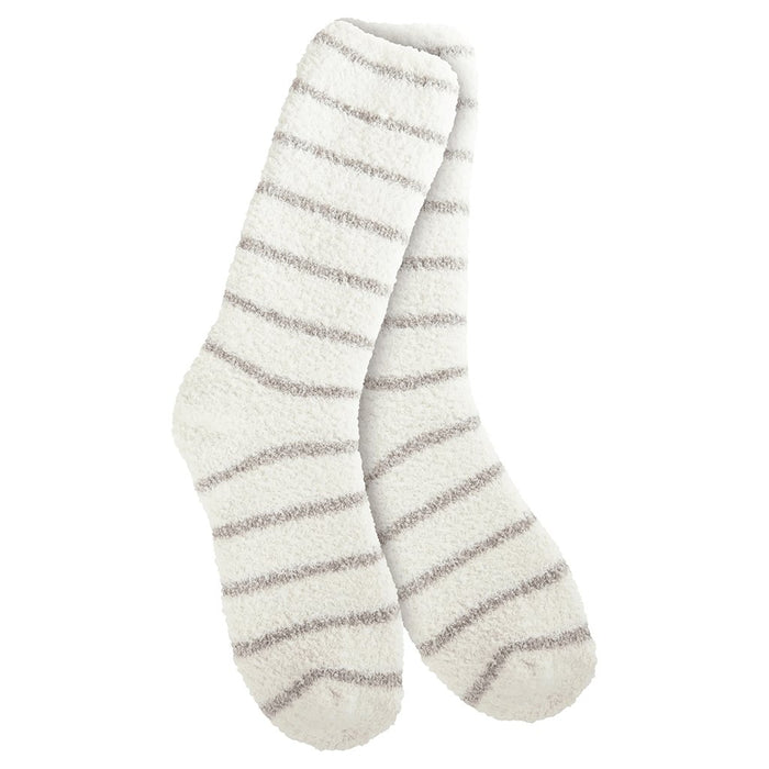 World's Softest : Knit Pickin' Fireside Crew in Heather Grey Stripe - World's Softest : Knit Pickin' Fireside Crew in Heather Grey Stripe - Annies Hallmark and Gretchens Hallmark, Sister Stores