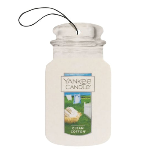 Yankee Candle : Car Jar Air Freshener in Clean Cotton - Yankee Candle : Car Jar Air Freshener in Clean Cotton