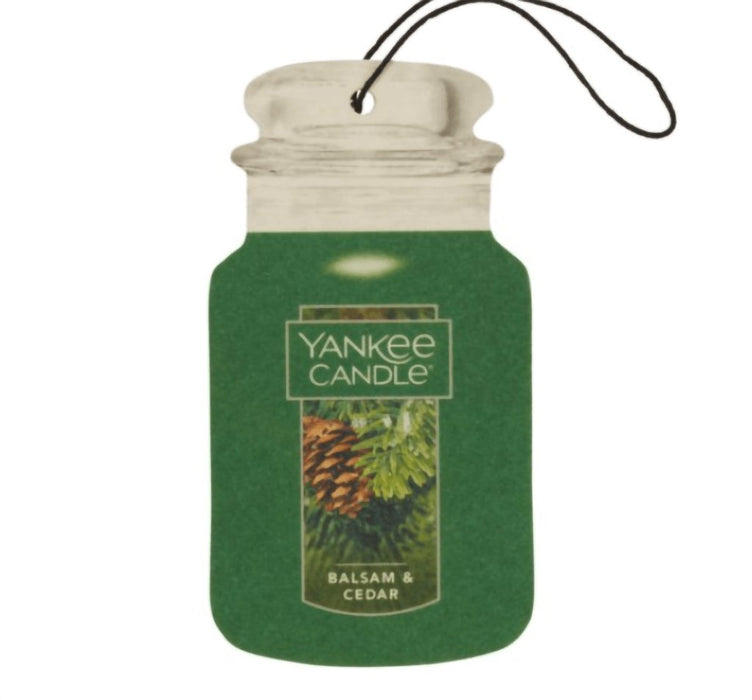 Yankee Candle : Car Jar® (Single, Paperboard) in Balsam & Cedar - Yankee Candle : Car Jar® (Single, Paperboard) in Balsam & Cedar - Annies Hallmark and Gretchens Hallmark, Sister Stores