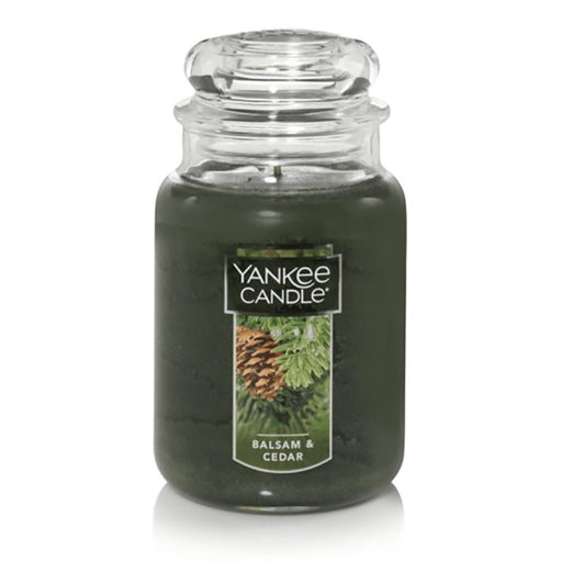 Yankee Candle : Large Jar Candle in Balsam & Cedar - Yankee Candle : Large Jar Candle in Balsam & Cedar - Annies Hallmark and Gretchens Hallmark, Sister Stores