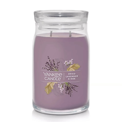 Yankee Candle : Signature Large Jar Candle in Dried Lavender & Oak -