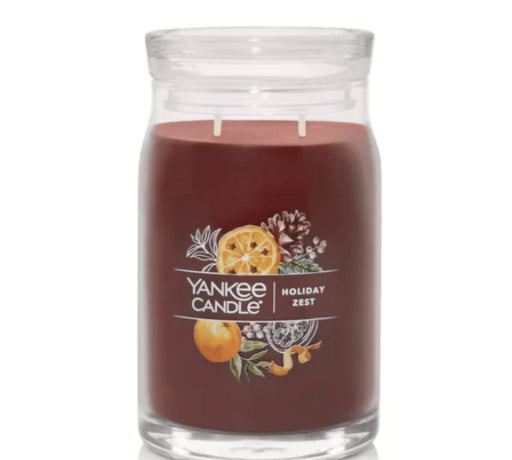 Yankee Candle : Signature Large Jar Candle in Holiday Zest - Yankee Candle : Signature Large Jar Candle in Holiday Zest - Annies Hallmark and Gretchens Hallmark, Sister Stores