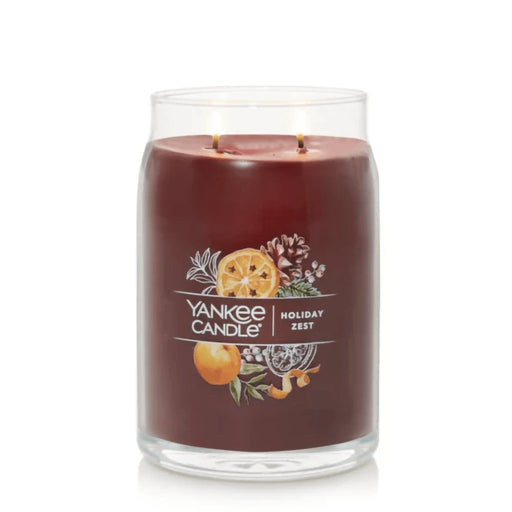 Yankee Candle : Signature Large Jar Candle in Holiday Zest - Yankee Candle : Signature Large Jar Candle in Holiday Zest - Annies Hallmark and Gretchens Hallmark, Sister Stores