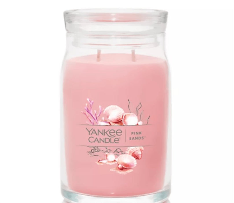 Yankee Candle Large Jar Candle Midsummer's Night & Large Jar Candle Pink  Sands