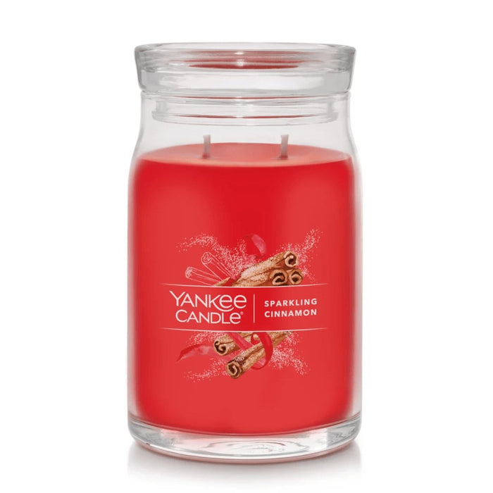 Yankee Candle : Signature Large Jar Candle in Sparkling Cinnamon - Yankee Candle : Signature Large Jar Candle in Sparkling Cinnamon - Annies Hallmark and Gretchens Hallmark, Sister Stores