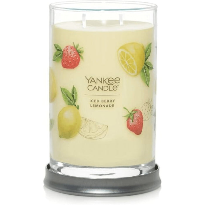 Yankee Candle : Signature Large Tumbler Candle in Iced Berry Lemonade -