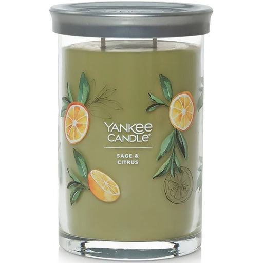 Yankee Candle : Signature Large Tumbler Candle in Sage & Citrus -