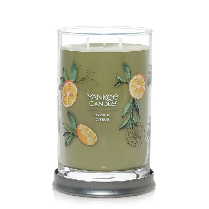Yankee Candle : Signature Large Tumbler Candle in Sage & Citrus -
