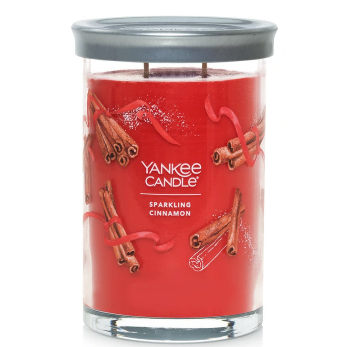 Yankee Candle : Signature Large Tumbler Candle in Sparkling Cinnamon - Yankee Candle : Signature Large Tumbler Candle in Sparkling Cinnamon