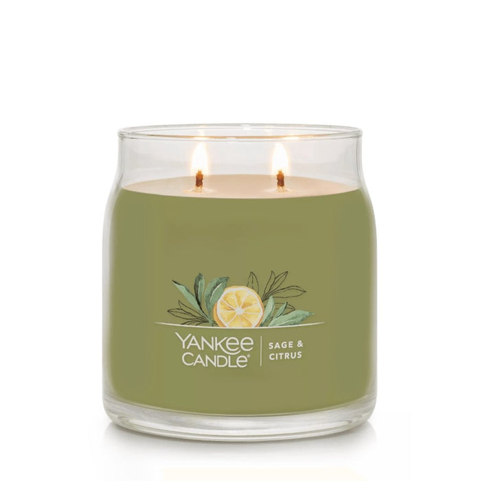 Yankee Candle : Signature Medium Jar Candle in Sage & Citrus -