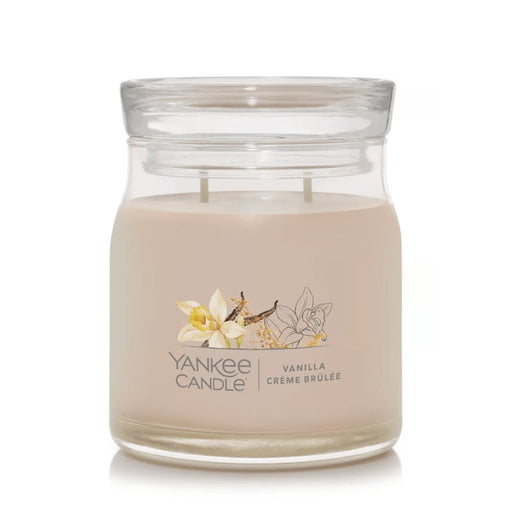 Yankee Candle : Signature Medium Jar Candle in Vanilla Crème Brûlée -