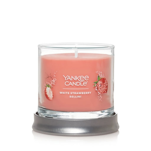 Yankee Candle : Signature Small Tumbler Candle in White Strawberry Bellini -