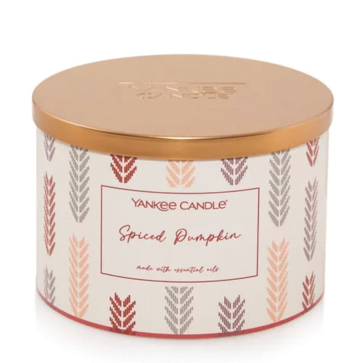 Yankee Candle : Square 3 Wick Candle in Spiced Pumpkin - Yankee Candle : Square 3 Wick Candle in Spiced Pumpkin