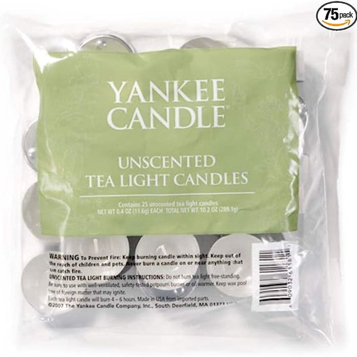 Yankee Candle : Tea Light Candles Unscented - Yankee Candle : Tea Light Candles Unscented