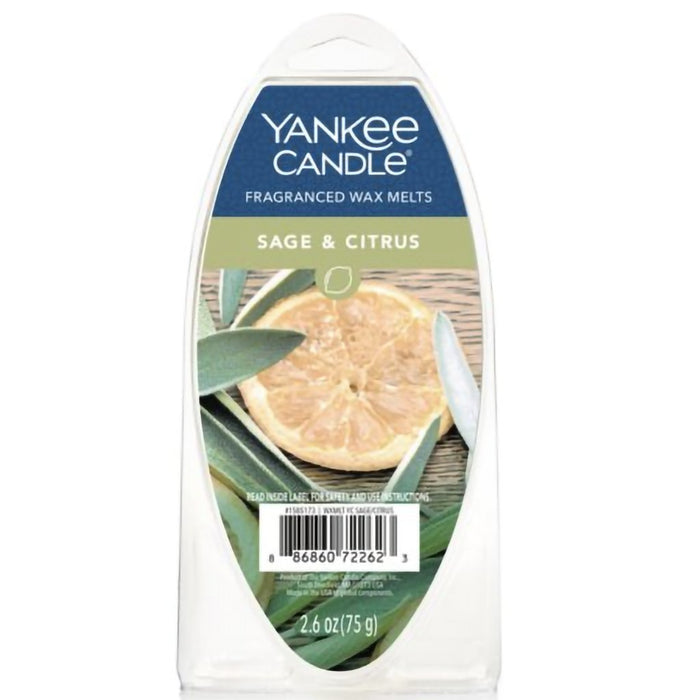 Yankee Candle : Wax Melts & Warmers - Wax Melts 6-pack - Sage & Citrus - Yankee Candle : Wax Melts & Warmers - Wax Melts 6-pack - Sage & Citrus
