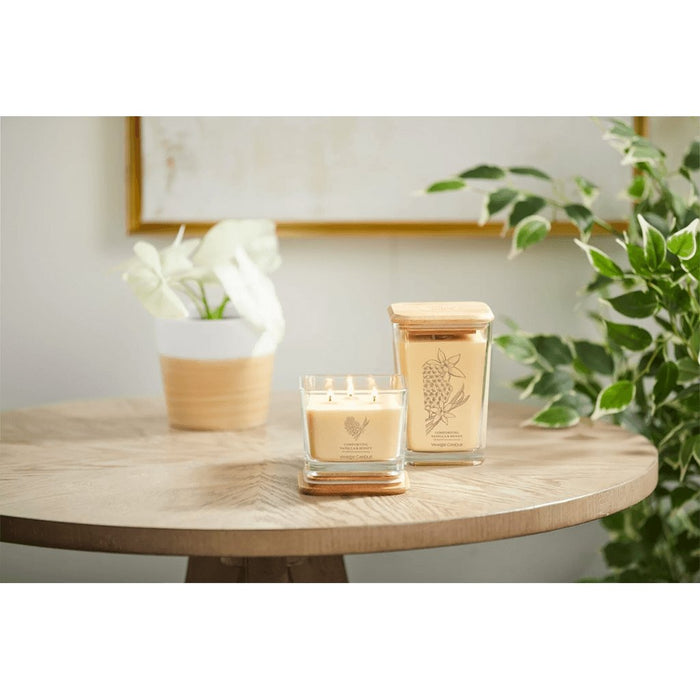 Yankee Candle : Well Living Collection - Large Square Candle in Comforting Vanilla & Honey -