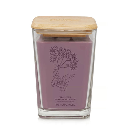 Yankee Candle : Well Living Collection - Large Square Candle in Resilient Elderberry & Acai -