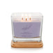 Yankee Candle : Well Living Collection - Medium Square Candle in Peaceful Lavender & Sea Salt -