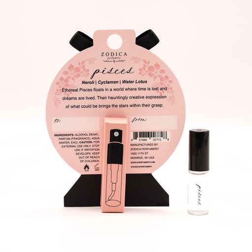 Zodica Perfumery : Perfumette Card 2ml .05oz in Pisces - Zodica Perfumery : Perfumette Card 2ml .05oz in Pisces